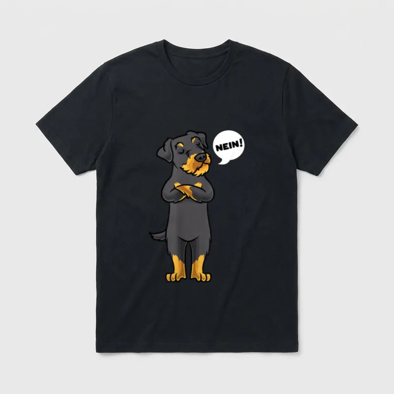 Sturer Deutscher Jagdterrier Hund T-Shirt – Klassisches T-Shirt in Schwarz