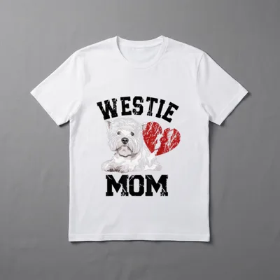 Westie Mom West Highland T-Shirt – Klassisches T-Shirt in Schwarz