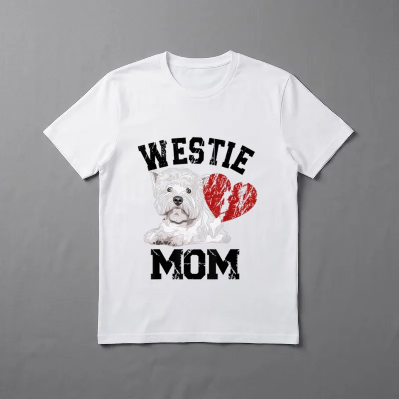 Westie Mom West Highland T-Shirt – Klassisches T-Shirt in Schwarz