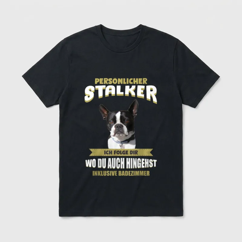 Boston Terrier Bostie Hund T-Shirt – Klassisches T-Shirt in Schwarz