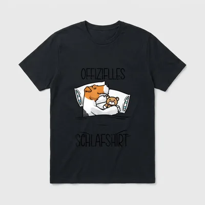 Foxterrier Drahthaar Kuscheltier Hund T-Shirt – Klassisches T-Shirt in Schwarz