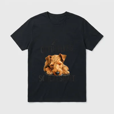 Offizielles Schlafshirt Hund Schlafanzug Welsh T-Shirt – Klassisches T-Shirt in Schwarz