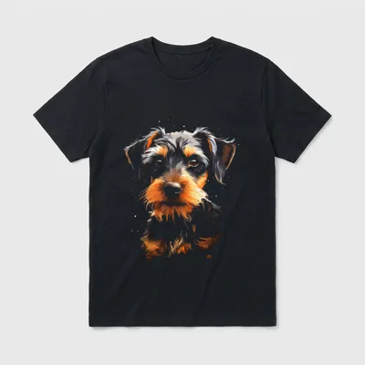 Deutscher Jagdterrier Welpe Hund T-Shirt – Klassisches T-Shirt in Schwarz