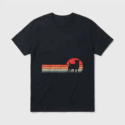 Deutscher Jagdterrier Vintage Jagdhund T-Shirt – Klassisches T-Shirt in Schwarz