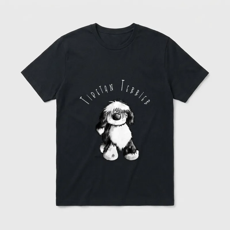 Happy Tibet Terrier I T-Shirt – Klassisches T-Shirt in Schwarz