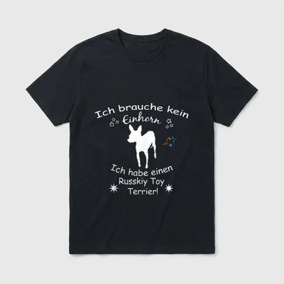 Russkiy Toy Terrier Russkiy T-Shirt – Klassisches T-Shirt in Schwarz