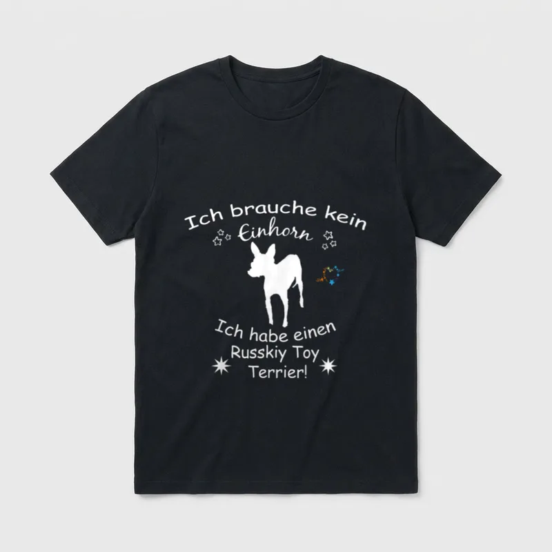 Russkiy Toy Terrier Russkiy T-Shirt – Klassisches T-Shirt in Schwarz