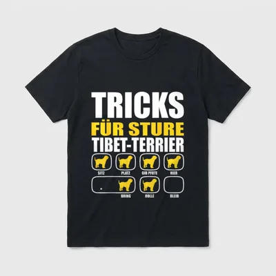 Tricks Für Sture Tibet T-Shirt – Klassisches T-Shirt in Schwarz