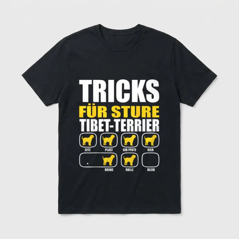 Tricks Für Sture Tibet T-Shirt – Klassisches T-Shirt in Schwarz