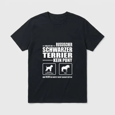 Russischer Schwarzer Terrier Kein T-Shirt – Klassisches T-Shirt in Schwarz