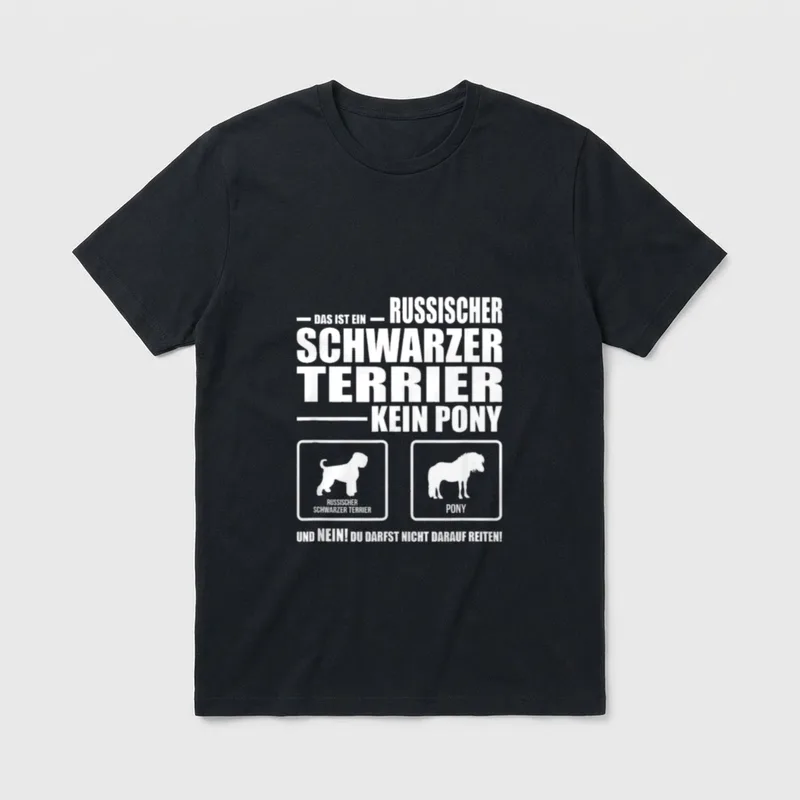 Russischer Schwarzer Terrier Kein T-Shirt – Klassisches T-Shirt in Schwarz
