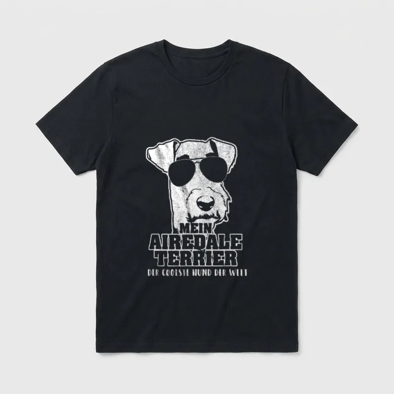 Mein Airedale Terrier T-Shirt – Klassisches T-Shirt in Schwarz