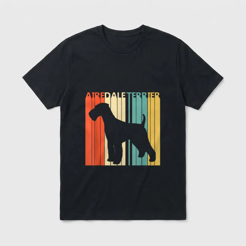 Airedale Terrier Airedale Terrier Dog T-Shirt – Klassisches T-Shirt in Schwarz