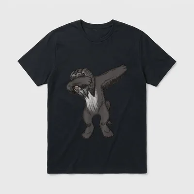 Dabbing Tibet Terrier Dab T-Shirt – Klassisches T-Shirt in Schwarz
