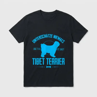 Unterschätze nie eine Frau Weitere Terrier T-Shirt – Klassisches T-Shirt in Schwarz