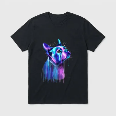 Boston-Terrier-Hund für eine Boston-Terrier-Mutter T-Shirt – Klassisches T-Shirt in Schwarz