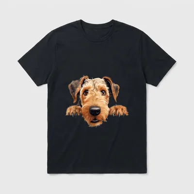 Airedale Terrier Welpe Rasse T-Shirt – Klassisches T-Shirt in Schwarz