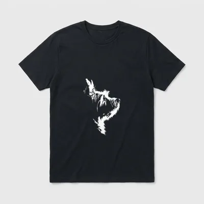 West Highland White Terrier Portrait T-Shirt – Klassisches T-Shirt in Schwarz