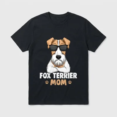 Foxterrier Fox Terrier Mom T-Shirt – Klassisches T-Shirt in Schwarz