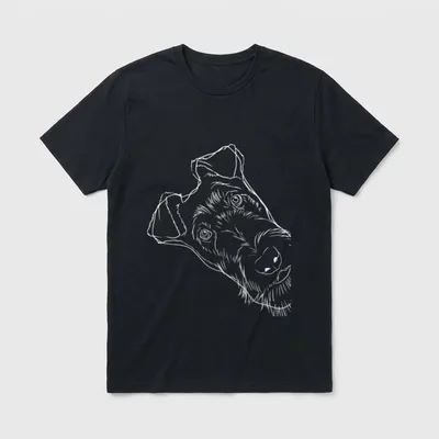Lustiger Hund Irish Terrier T-Shirt – Klassisches T-Shirt in Schwarz