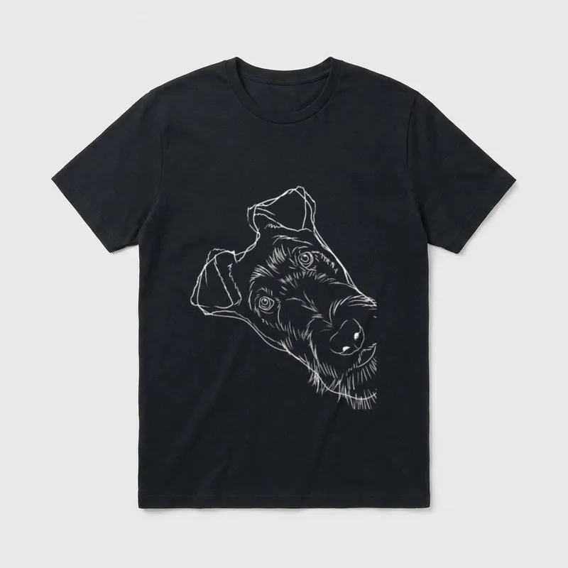 Lustiger Hund Irish Terrier T-Shirt – Klassisches T-Shirt in Schwarz