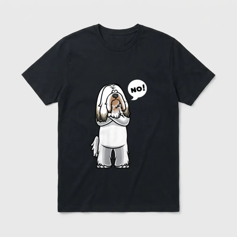 Sturer Tibet Terrier Hund T-Shirt – Klassisches T-Shirt in Schwarz