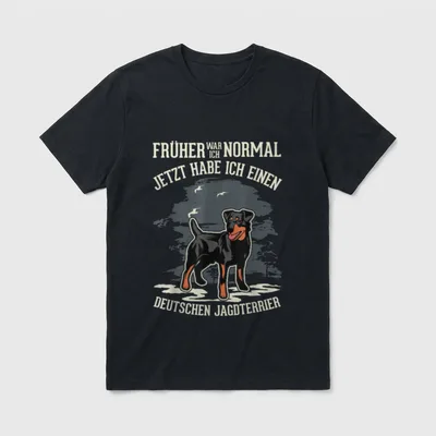 Deutscher Jagdterrier T-Shirt – Klassisches T-Shirt in Schwarz