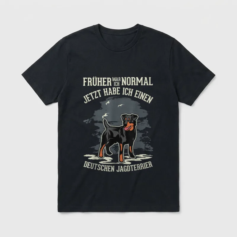 Deutscher Jagdterrier T-Shirt – Klassisches T-Shirt in Schwarz