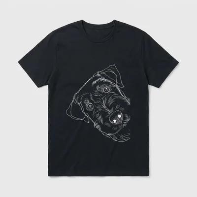 Witziger Hund Welsh Terrier T-Shirt – Klassisches T-Shirt in Schwarz