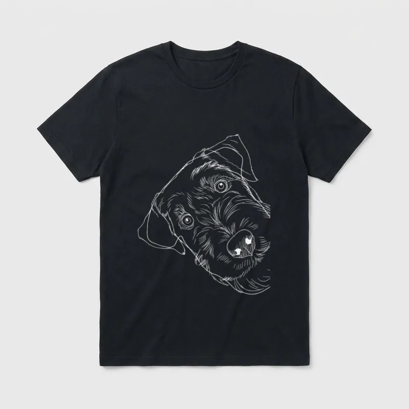 Witziger Hund Welsh Terrier T-Shirt – Klassisches T-Shirt in Schwarz