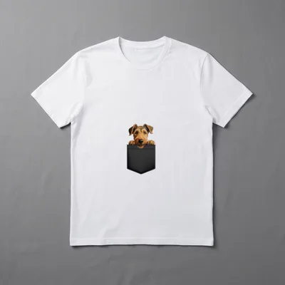 Lustiger Welsh Terrier Welpe T-Shirt – Klassisches T-Shirt in Schwarz