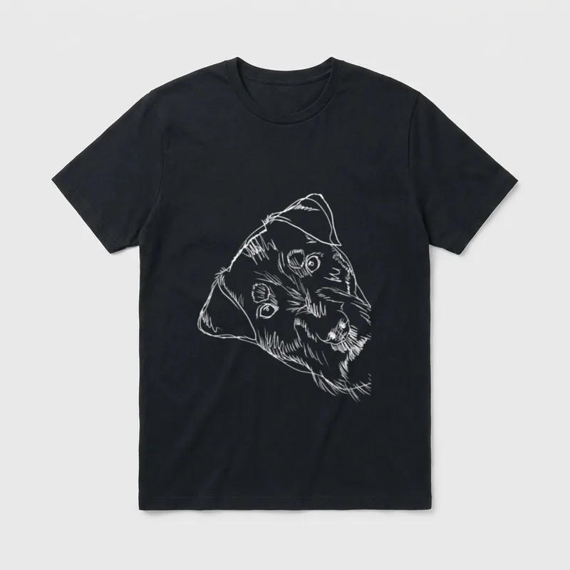 Lustiger Hund Deutscher Jagdterrier T-Shirt – Klassisches T-Shirt in Schwarz