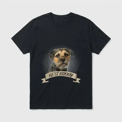 Border Terrier Bester Freund T-Shirt – Klassisches T-Shirt in Schwarz
