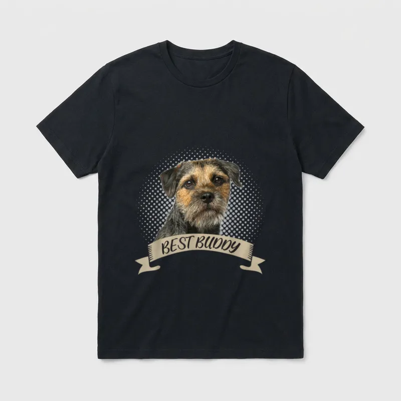 Border Terrier Bester Freund T-Shirt – Klassisches T-Shirt in Schwarz