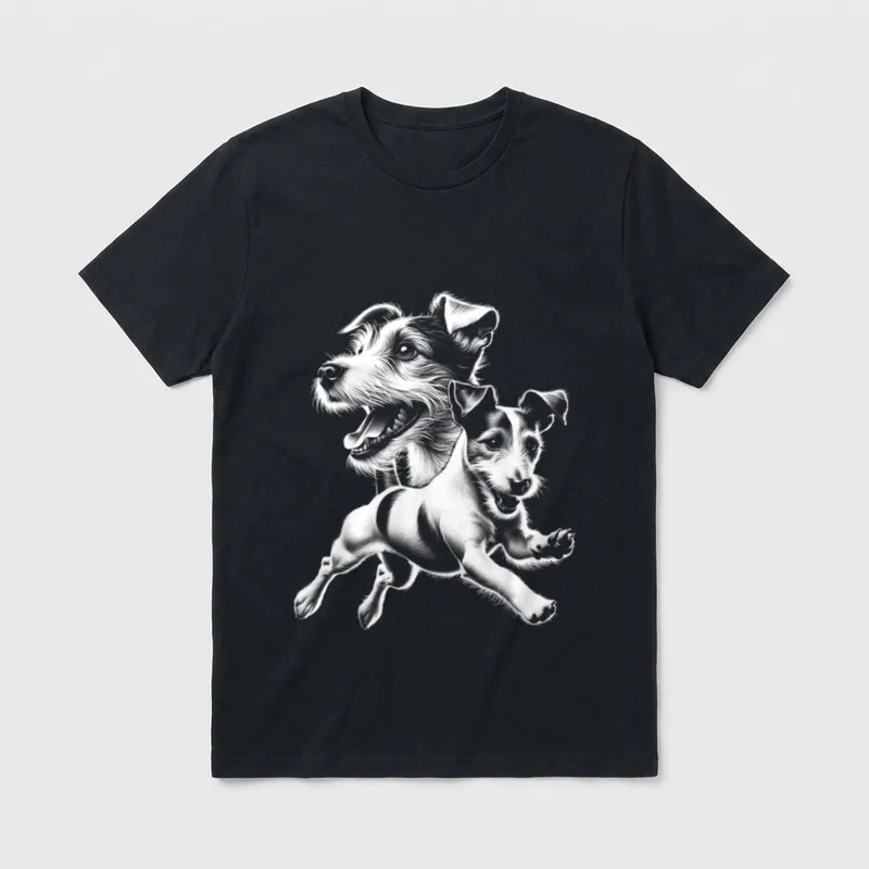 Süßer Jack Russel Terrier T-Shirt – Klassisches T-Shirt in Schwarz
