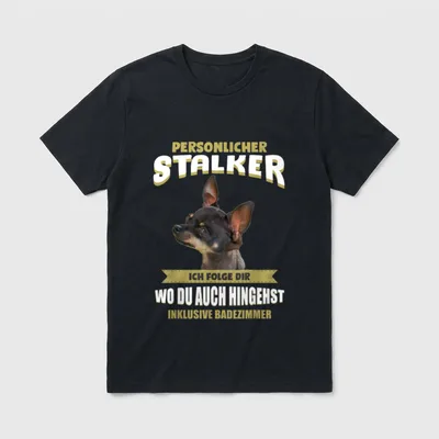 Russkiy Toy Terrier Russkiy Toy Terrier Hund T-Shirt – Klassisches T-Shirt in Schwarz