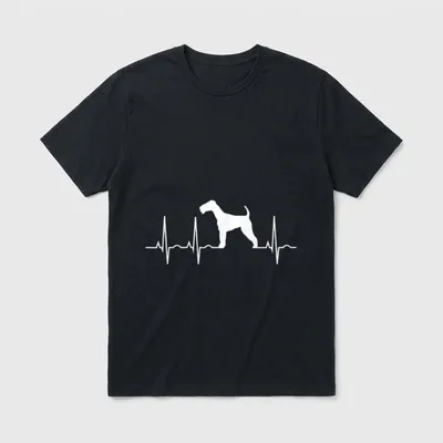 Airedale Terrier Hundeliebhaber T-Shirt – Klassisches T-Shirt in Schwarz