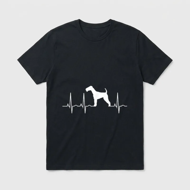 Airedale Terrier Hundeliebhaber T-Shirt – Klassisches T-Shirt in Schwarz