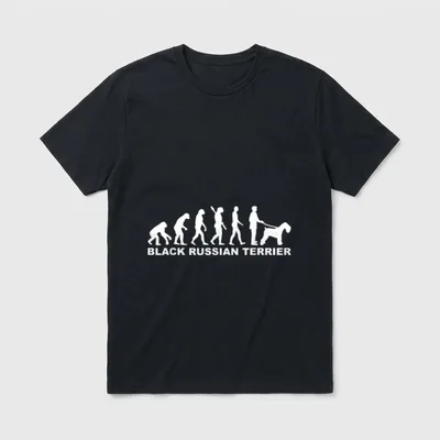 Russischer Schwarzer Terrier Evolution T-Shirt – Klassisches T-Shirt in Schwarz