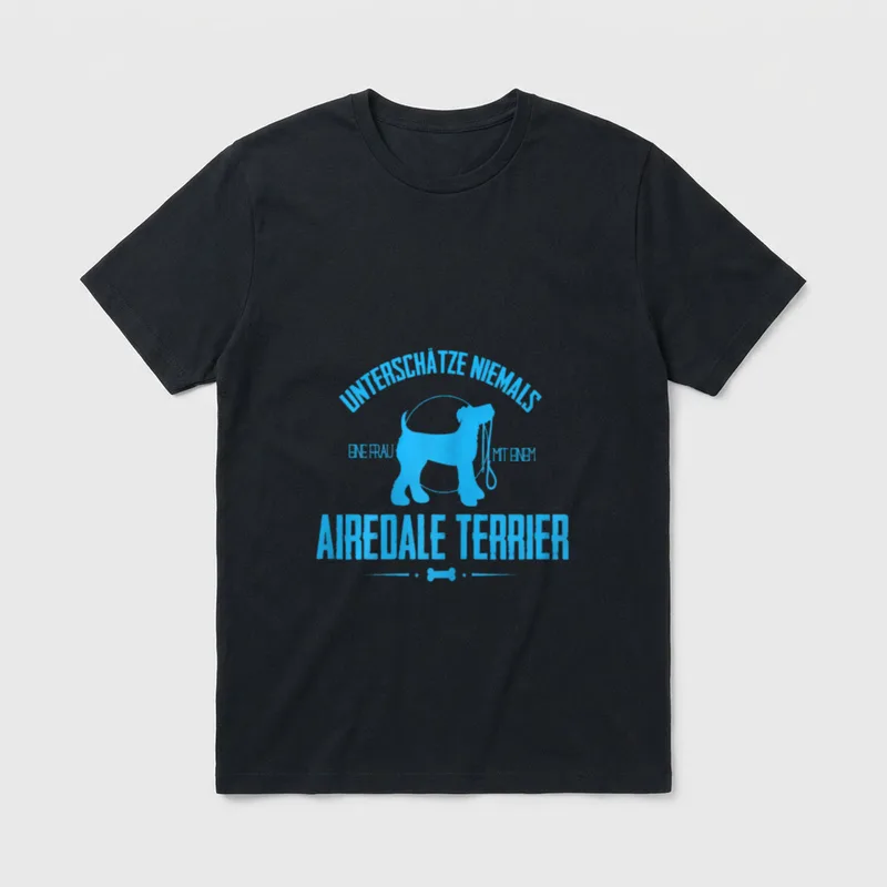 Unterschätze niemals eine Frau Weitere Terrier T-Shirt – Klassisches T-Shirt in Schwarz