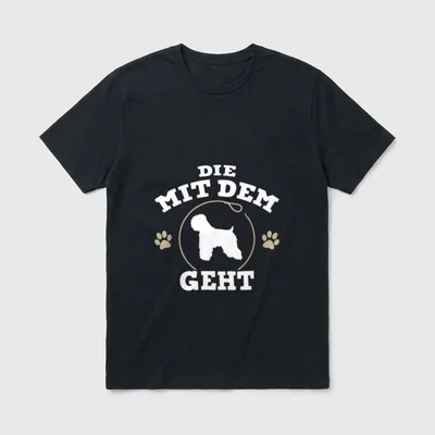 Die mit dem Irish T-Shirt – Klassisches T-Shirt in Schwarz