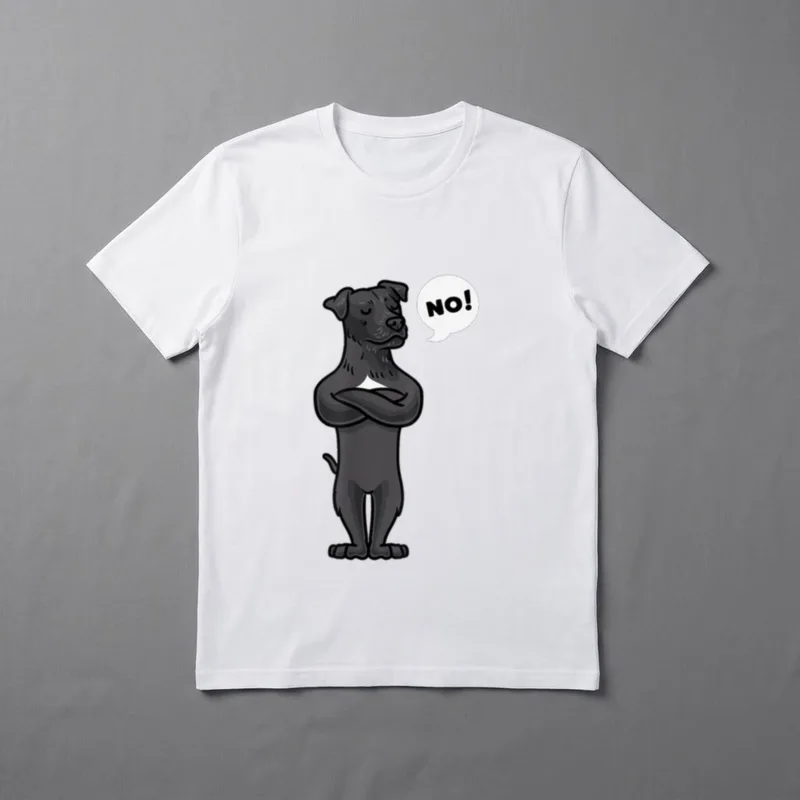 Sturer Patterdale Terrier Hund T-Shirt – Klassisches T-Shirt in Schwarz
