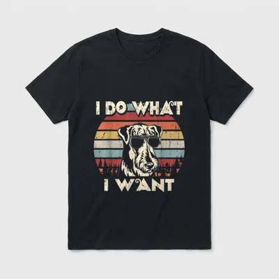 I do what I T-Shirt – Klassisches T-Shirt in Schwarz