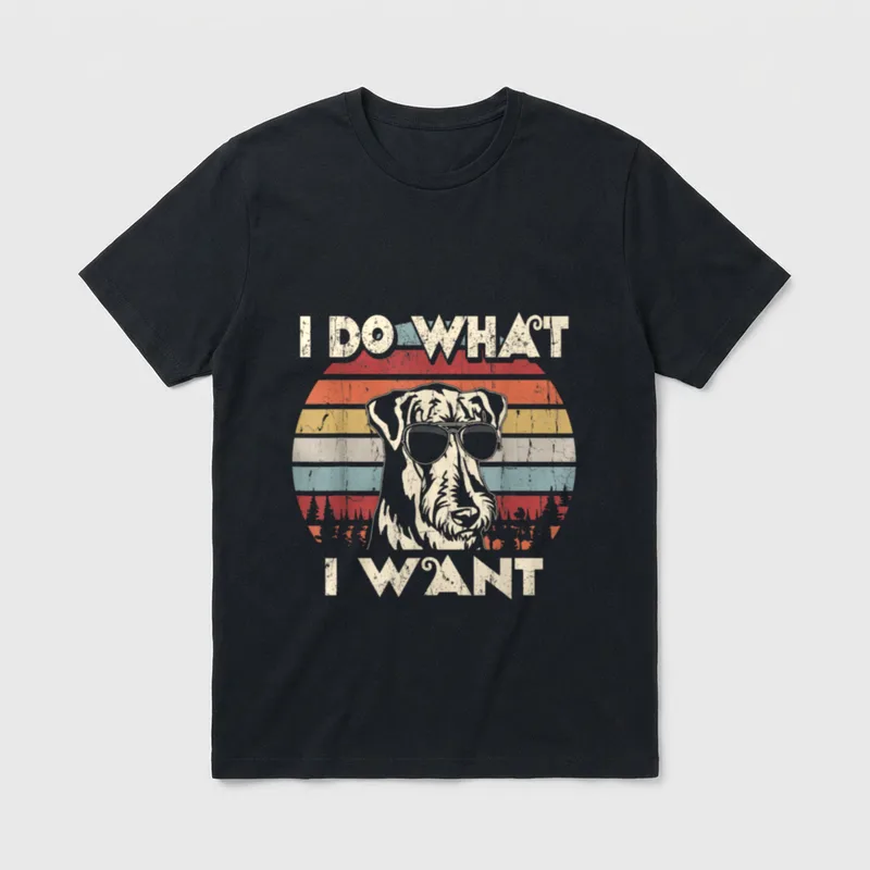 I do what I T-Shirt – Klassisches T-Shirt in Schwarz