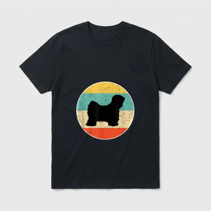 Tibetischer Terrier Hund T-Shirt – Klassisches T-Shirt in Schwarz