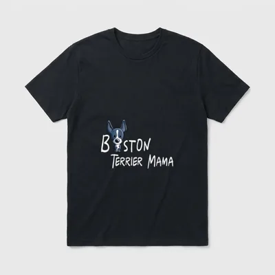 Boston Terrier Mama T T-Shirt – Klassisches T-Shirt in Schwarz