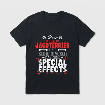 Deutscher Jagdterrier hat keine T-Shirt – Klassisches T-Shirt in Schwarz