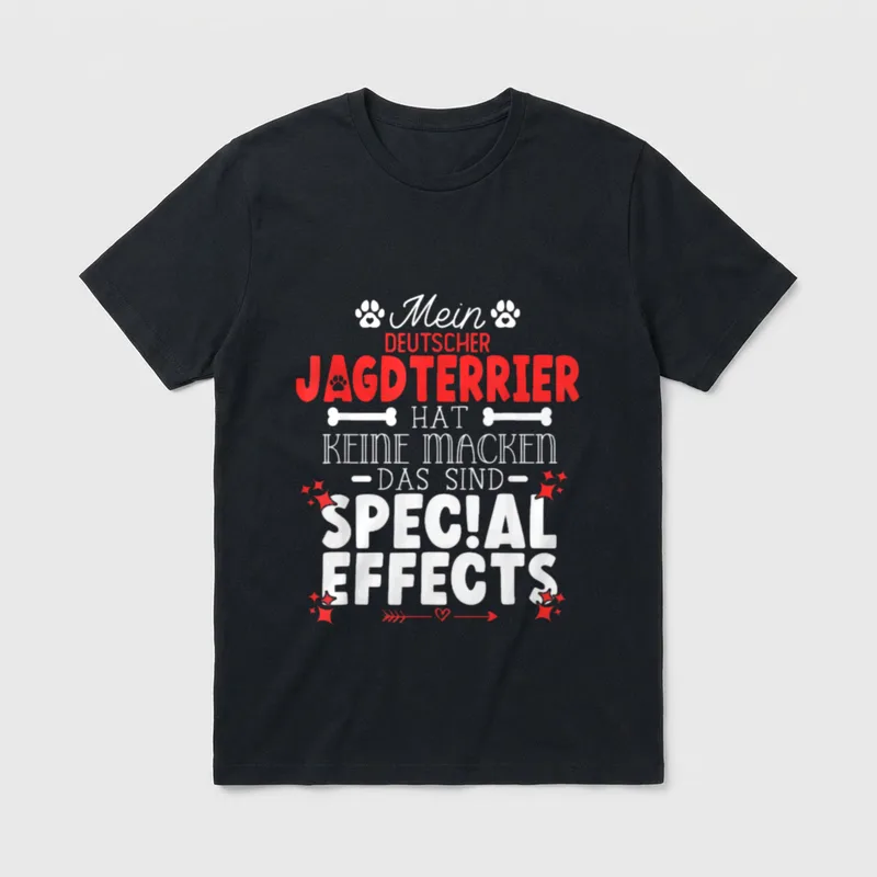 Deutscher Jagdterrier hat keine T-Shirt – Klassisches T-Shirt in Schwarz