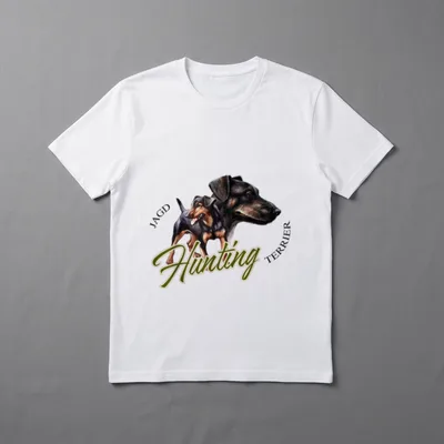 Jagdterrier Jagdhund T-Shirt – Klassisches T-Shirt in Schwarz
