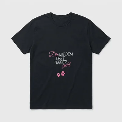 Die mit dem Tibet T-Shirt – Klassisches T-Shirt in Schwarz